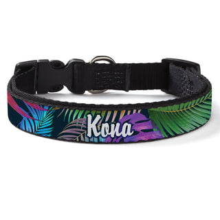 Polarized Palms Pattern Pet Collar