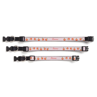 Peaches Pattern Pet Collar - 12"-16"- Small