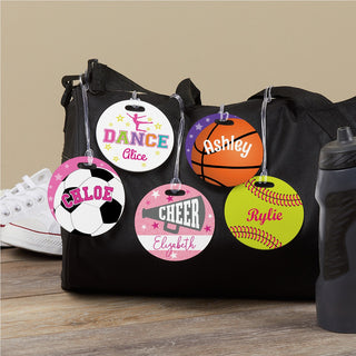 Round Sports Bag Tag