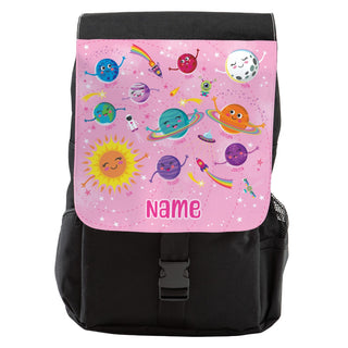 Pretty Pink Solar System Personalized Backpack