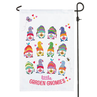 Grandma's Garden Gnomies 12x18 Personalized Garden Flag