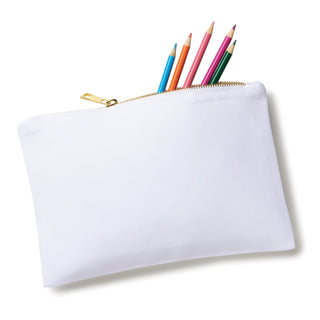 Rainbow Wave Name Pattern Zip Pouch