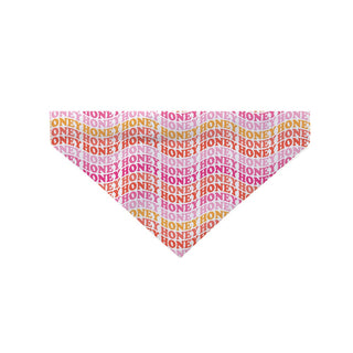 Pink Punch Wave Name Pattern Dog Bandana