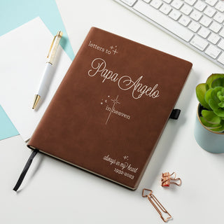 Letters to My Loved One Personalized Memorial Journal - Chestnut