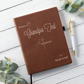 Letters to My Loved One Personalized Memorial Journal - Chestnut