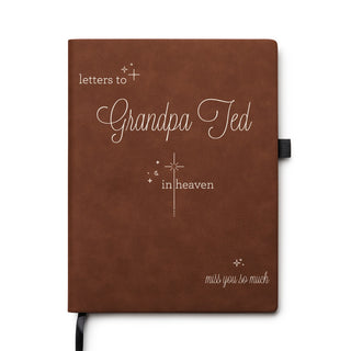 Letters to My Loved One Personalized Memorial Journal - Chestnut