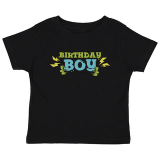 RAWR Dino Birthday Toddler Personalized Black T-Shirt
