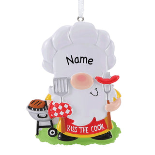 BBQ Gnome Personalized Ornament