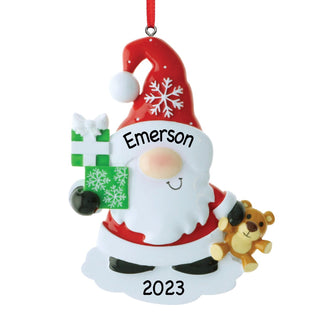 Gnome Santa Personalized Ornament