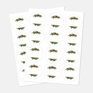 Christmas Pine Personalized Return Address Labels - Set of 48