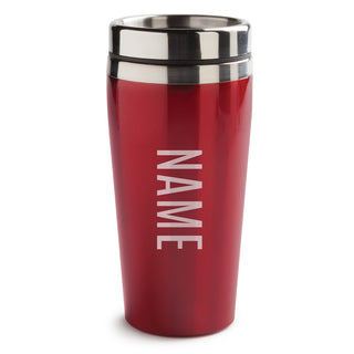 Red Travel Mug with Name