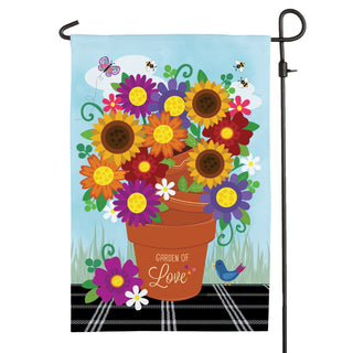 Grandma's Garden of Love Personalized Garden Flag