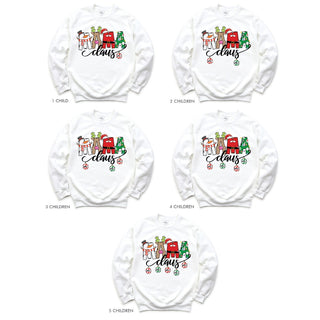 Mama Claus Adult White Sweatshirt - 3 Children