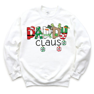 Daddy Claus Adult White Sweatshirt -3 Children