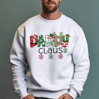 Daddy Claus Adult White Sweatshirt -4 Children