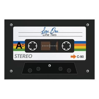 Retro Cassette Tape Doormat - 18x27 Inch, 1/8" Thin