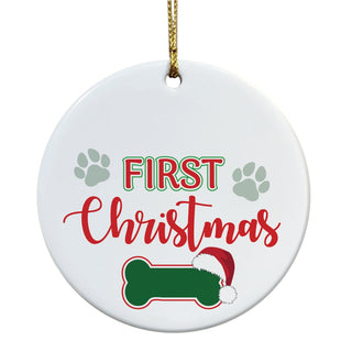 My Pet's First Christmas Personalized Ceramic Ornament