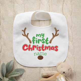 My First Christmas Baby Bib