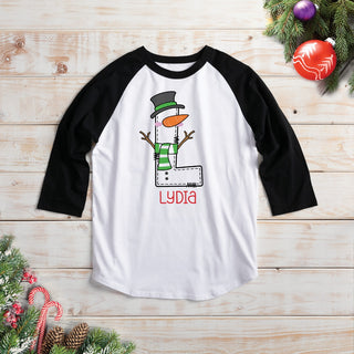 Snowman Initial Jersey