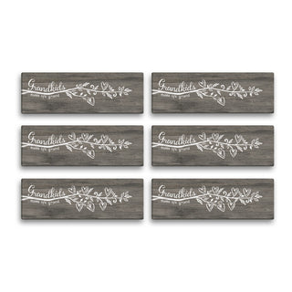 Grandkids Make Life Grand Personalized  Wall Canvas 9x27