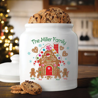 Gingerbread House Family Cookie Jar