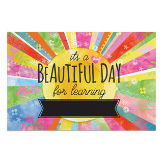 It's a Beautiful Day for Learning Sunshine Teacher Thin Doormat