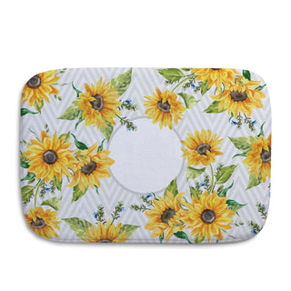 Sunflower Pattern Name & Initial Bathmat