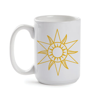 Summer Sunshine with Name White Mug - 15 oz.