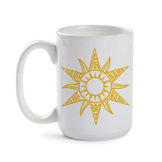 Summer Sunshine with Name White Mug - 15 oz.