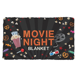 My Movie Night Fuzzy Throw Blanket