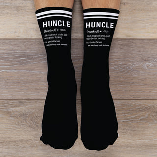 Personalized Huncle Gift Socks perfect for a handsome Uncle