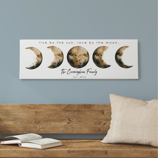 Live by the Sun, Love by the Moon 9x27 Canvas