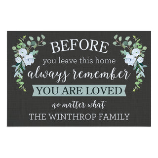 Always Remember You are Loved Doormat - 18x27 Inch, 1/4" Thick