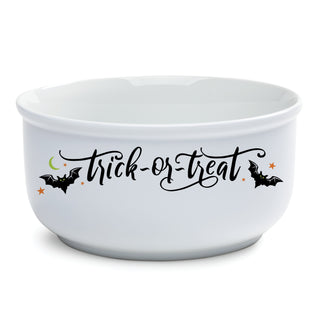 Candy Bowl for Halloween with a Trick or Treat Design