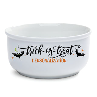Candy Bowl for Halloween with a Trick or Treat Design