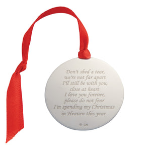 Don't Shed a Tear Personalized Ornament Butterfly Ornament