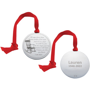 Saved You a Seat Personalized Ornament