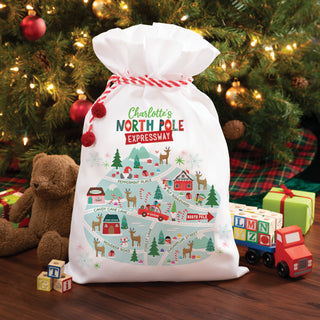 North Pole Expressway Santa Sack - 18x27