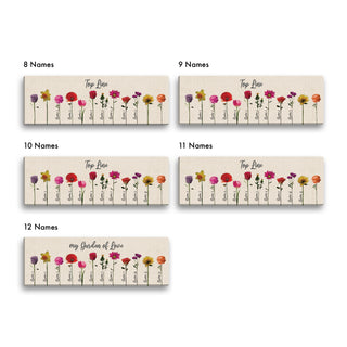 Her Flower Garden 9 x 27 Canvas