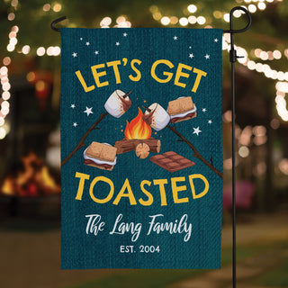 Let's Get Toasted Garden Flag