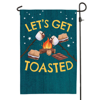 Let's Get Toasted Garden Flag