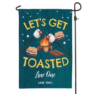 Let's Get Toasted Garden Flag