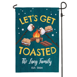 Let's Get Toasted Garden Flag