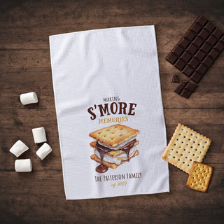 Making S'More Memories Waffle Tea Towel