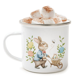 Blue Coat Easter Bunny Camp Mug
