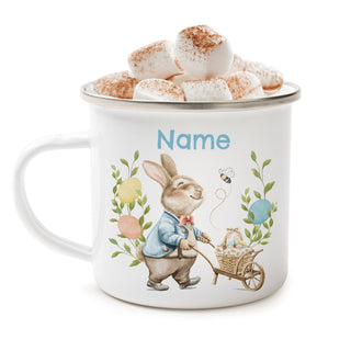 Blue Coat Easter Bunny Camp Mug