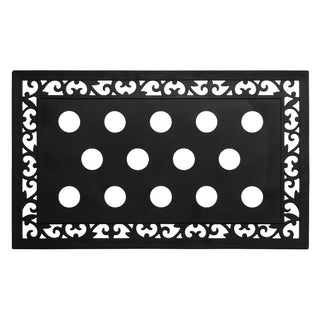 Love You Bye Narrow Doormat - 12x27 Inch Entry Mat with Rubber Frame