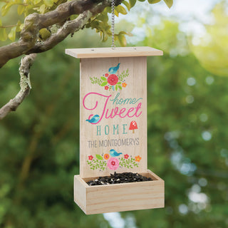 Home Tweet Home Hanging Wood Bird Feeder