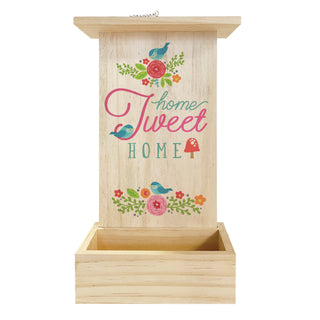 Home Tweet Home Hanging Wood Bird Feeder