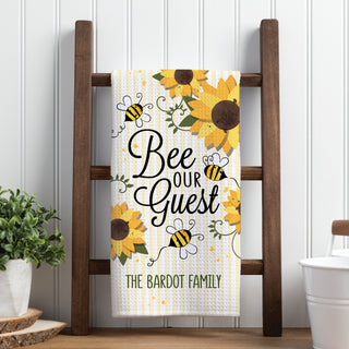 Bee Our Guest Waffle Tea Towel